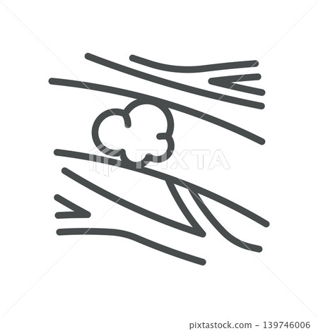 Stroke Icon. Cardiology Blood Clot Outline Line Symbol with Blocked Vessel, Circulation Problem, Editable Stroke Vector Isolated on White Background Stroke Icon. Cardiology Blood Clot Outline Line Symbol with Blocked Vessel, Circulation Problem, Editable Stroke Vector Isolated on White Background 139746006