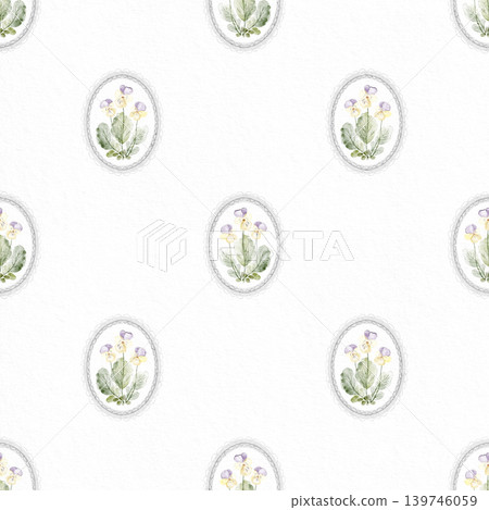 Cottagecore Floral Pattern Watercolor Hand Painted Cottagecore Floral Pattern Watercolor Hand Painted 139746059