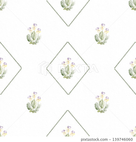 Cottagecore Floral Pattern Watercolor Hand Painted Cottagecore Floral Pattern Watercolor Hand Painted 139746060