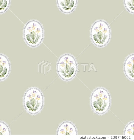 Cottagecore Floral Pattern Watercolor Hand Painted Cottagecore Floral Pattern Watercolor Hand Painted 139746061