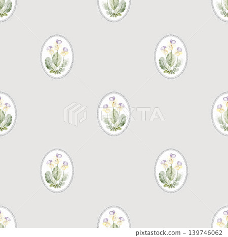 Cottagecore Floral Pattern Watercolor Hand Painted Cottagecore Floral Pattern Watercolor Hand Painted 139746062
