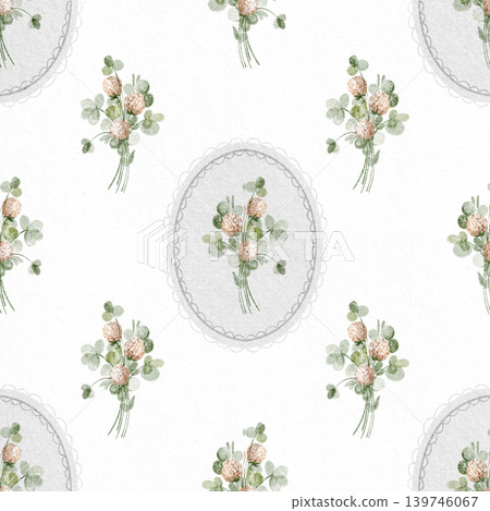 Cottagecore Floral Pattern Watercolor Hand Painted Cottagecore Floral Pattern Watercolor Hand Painted 139746067