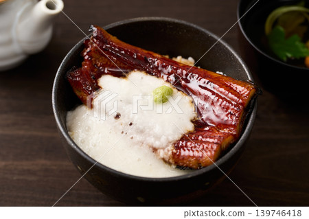 Eel and grated yam rice bowl Eel and grated yam rice bowl 139746418