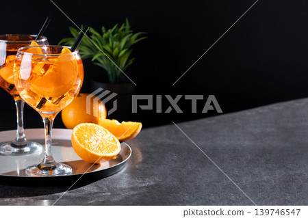 Refreshing Aperol Spritz cocktail Refreshing Aperol Spritz cocktail 139746547