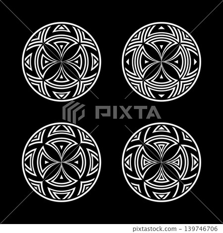 Set of Circle Design Elements. Abstract Icons. Set of Circle Design Elements. Abstract Icons. 139746706