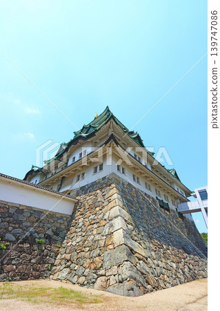 A view of Nagoya Castle amidst fresh greenery in Nagoya City, Aichi Prefecture. A view of Nagoya Castle amidst fresh greenery in Nagoya City, Aichi Prefecture. 139747086