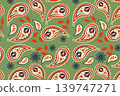 Sand Paisley seamless pattern, vector Sand Paisley seamless pattern, vector 139747271