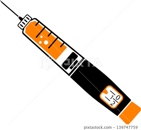 Diabetes Insulin Pen Syringe Icon 139747759