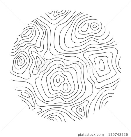 Abstract outline topographic contour map. Landscape geodesy topography map. Background with contour landscape. Abstract outline topographic contour map. Landscape geodesy topography map. Background with contour landscape. 139748326
