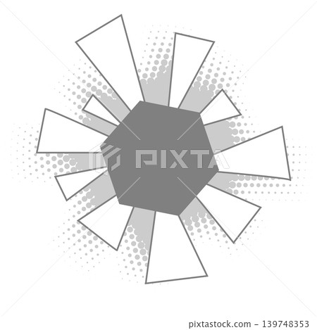 Halftone circle dotted cartoon background. Comic speech bubble halftone circle dot texture. Halftone circle dotted cartoon background. Comic speech bubble halftone circle dot texture. 139748353