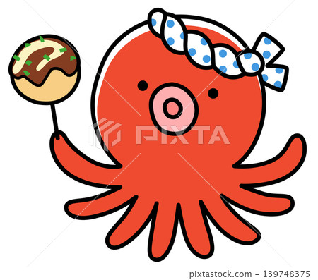 章魚燒（章魚丸子）－可愛的章魚角色 139748375