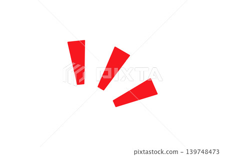 Red inspiration, realization icon illustration 139748473
