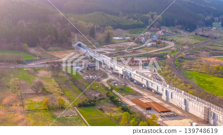 April 26 2026 Hokkaido Shinkansen Construction Site With Elevated Tracks 139748619