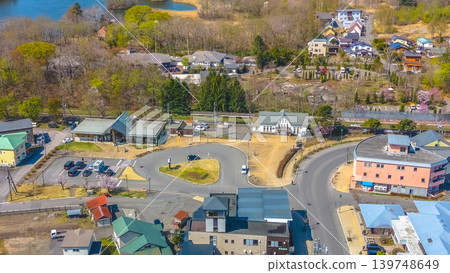 April 26 2026 Onumakoen Station Area Aerial With Roundabout 139748649