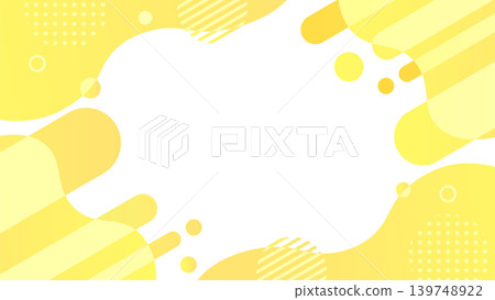 A vibrant Memphis background with a bright yellow gradient, landscape orientation (16:9 aspect ratio). A vibrant Memphis background with a bright yellow gradient, landscape orientation (16:9 aspect ratio). 139748922
