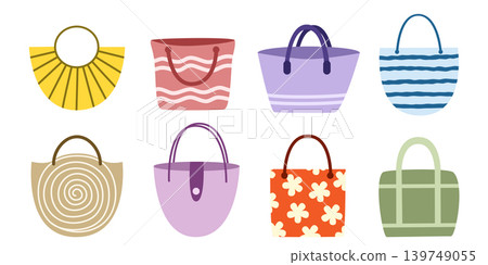 Set of women's beach bags Set of women's beach bags 139749055