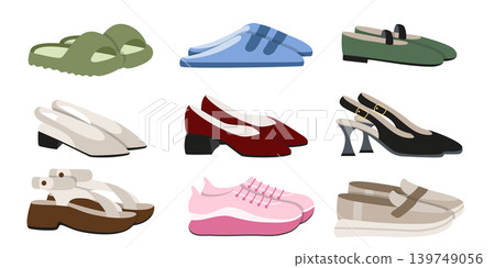 Collection of summer shoes for women Collection of summer shoes for women 139749056