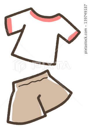 Shorts and a red T-shirt Shorts and a red T-shirt 139749187