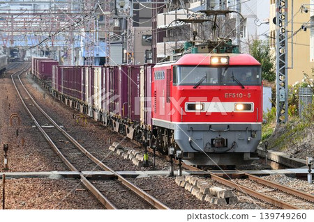 東海道本線四重列車駛過甲南山手站 東海道本線四重列車駛過甲南山手站 139749260