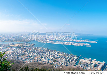 從屋島山頂眺望高松市 從屋島山頂眺望高松市 139749428