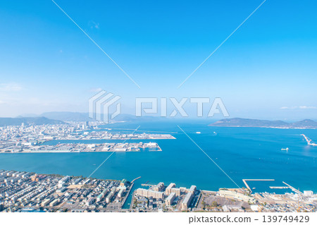 從屋島山頂眺望高松市 139749429