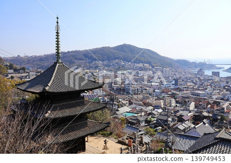 View of the Onomichi Channel and the townscape of Onomichi from Senkoji Temple View of the Onomichi Channel and the townscape of Onomichi from Senkoji Temple 139749453