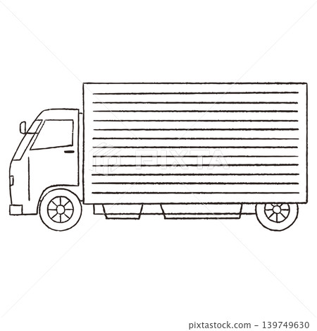 卡車的線描圖 卡車的線描圖 139749630