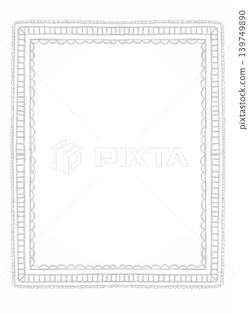 Rectangle Frame Cute Pastel Watercolor Hand Painted Rectangle Frame Cute Pastel Watercolor Hand Painted 139749890