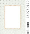 Rectangular Frame Cute Dots Watercolor Hand Painted 139750179