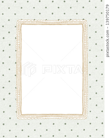 Rectangular Frame Cute Dots Watercolor Hand Painted Rectangular Frame Cute Dots Watercolor Hand Painted 139750179