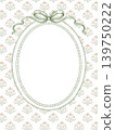 Oval Frame Vintage Timeless Watercolor Hand Painted Pattern 139750222