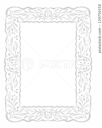 Ornate Rectangle Frame Vintage Watercolor Hand Painted Illustration Ornate Rectangle Frame Vintage Watercolor Hand Painted Illustration 139750358