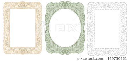 Ornate Rectangle Frame Vintage Watercolor Hand Painted Illustration Ornate Rectangle Frame Vintage Watercolor Hand Painted Illustration 139750361