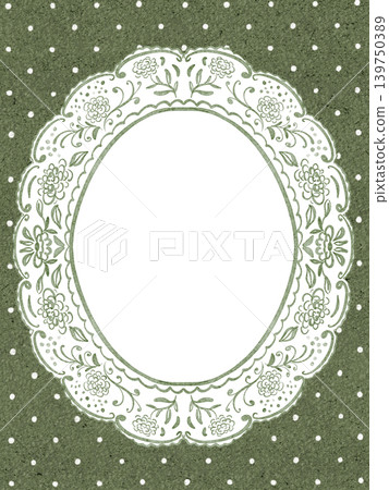 Vintage Decorative Frame Illustration Watercolor Hand Painted 139750389