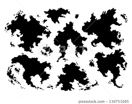 Fictional world map silhouette vector illustration Fictional world map silhouette vector illustration 139751085