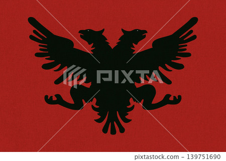 Historical flag of the Congress of Lushnje 1920 on fabric Historical flag of the Congress of Lushnje 1920 on fabric 139751690
