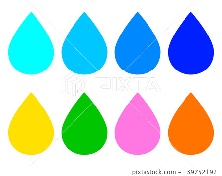 Water Mark Icon Illustration Material Set 4 Water Mark Icon Illustration Material Set 4 139752192