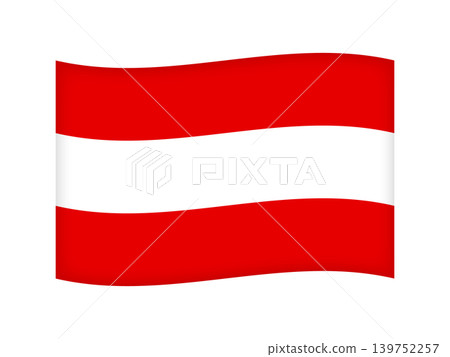 Austrian flag illustration material 4 Austrian flag illustration material 4 139752257