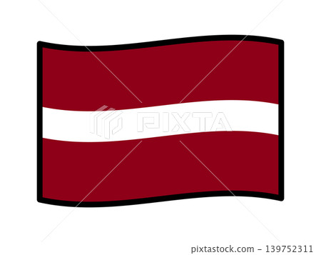 Illustration material of the Latvian flag 3 Illustration material of the Latvian flag 3 139752311