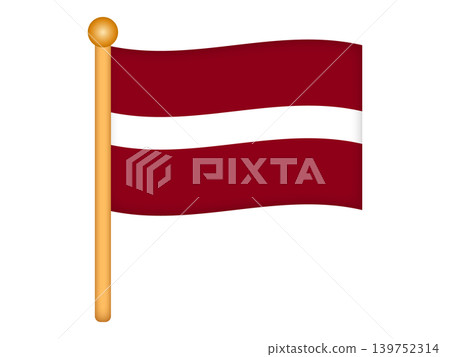 Illustration material of the Latvian flag 6 Illustration material of the Latvian flag 6 139752314