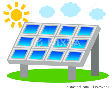 Solar panel illustration material 4 Solar panel illustration material 4 139752337
