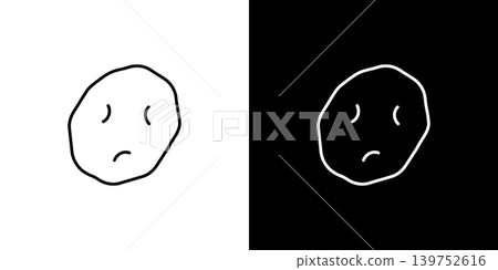 Potato icon. Black and white monochrome vector illustration set. Potato icon. Black and white monochrome vector illustration set. 139752616