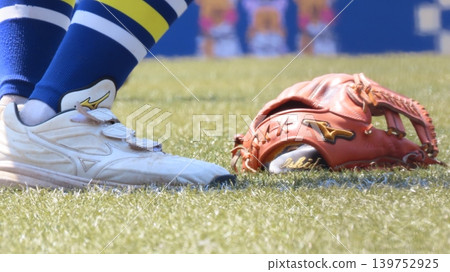 Artificial turf and gloves Artificial turf and gloves 139752925