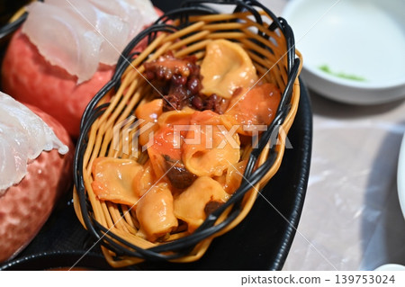 Korean Fresh Raw Sea Squirt Sashimi 139753024