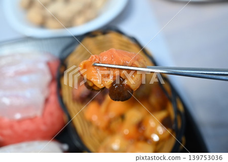 Korean Fresh Raw Sea Squirt Sashimi Korean Fresh Raw Sea Squirt Sashimi 139753036