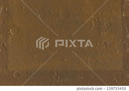 Brown peeling paint old worn metallic weathered iron texture rough background dirty steel shabby obsolete messy Brown peeling paint old worn metallic weathered iron texture rough background dirty steel shabby obsolete messy 139753450