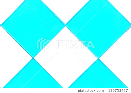Blue light aqua white mosaic ceramic tile abstract pattern interior surface floor texture backdrop wall background Blue light aqua white mosaic ceramic tile abstract pattern interior surface floor texture backdrop wall background 139753457