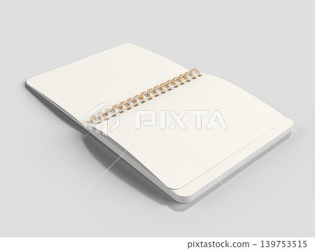 空白活頁筆記本的3D插圖 139753515
