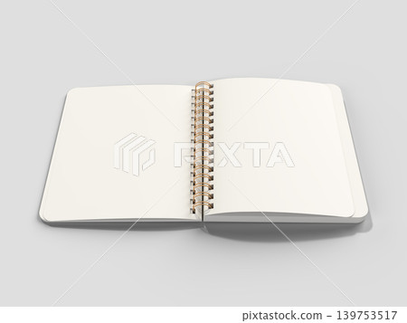 空白活頁筆記本的3D插圖 空白活頁筆記本的3D插圖 139753517