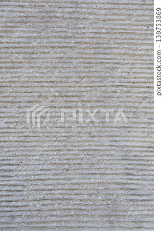 Grey stone texture with horizontal grooves 139753869